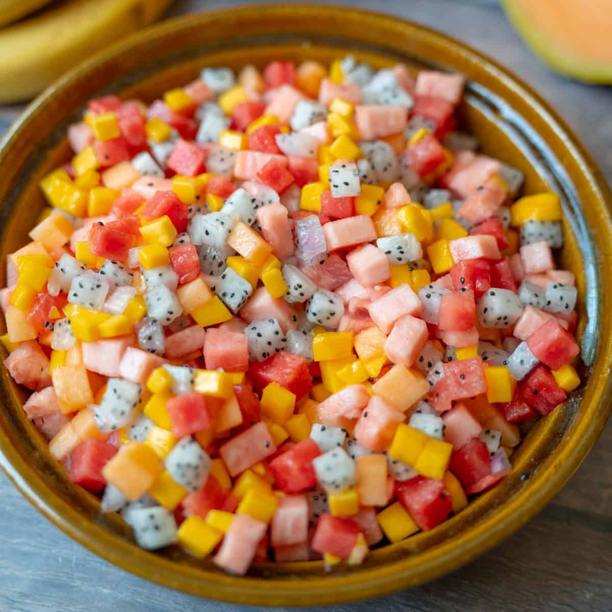 Tropical Fruit Salad: Cinnamon's Secret & Toasted Coconut